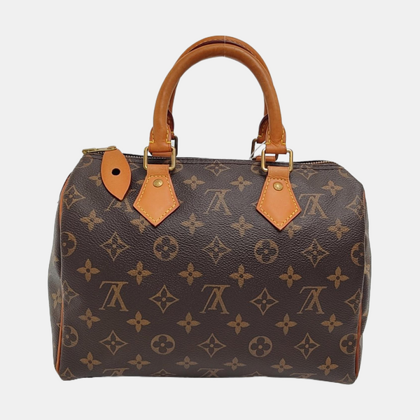 SPEEDY 25 Monogram Coated Canvas Brown