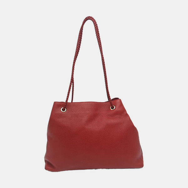 Calfskin Tote Bag Red