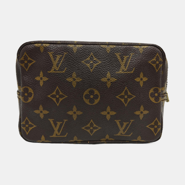 TROUSSE TOILETTE Monogram Coated Canvas Brown