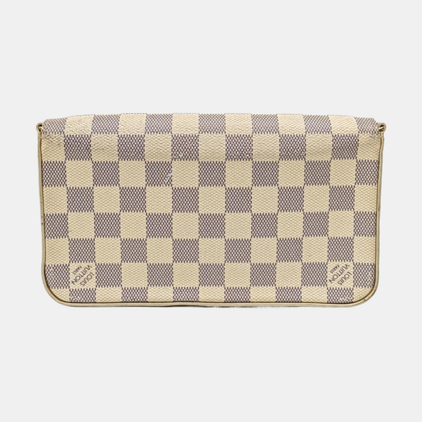 FÉLICIE Damier Azur Coated Canvas White