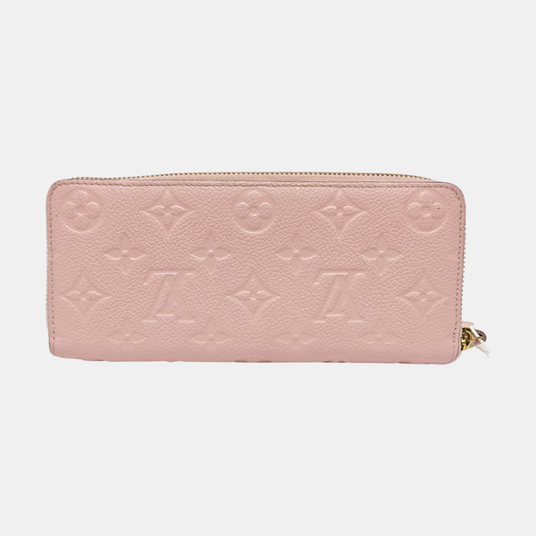 CLÉMENCE Monogram Calfskin Pink Wallet