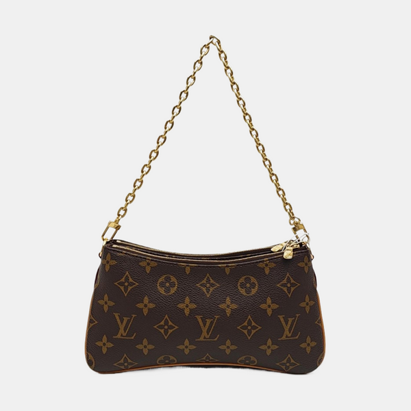 LIV POCHETTE Monogram Coated Canvas Brown