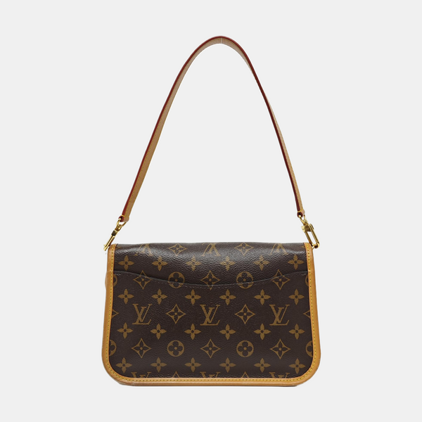 DIANE Monogram Coated Canvas Brown