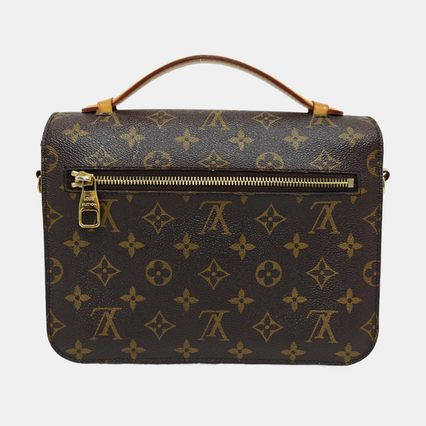 MÉTIS MM Monogram Coated Canvas Brown