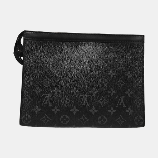 Pochette Voyag MM Monogram Coated Canvas Black