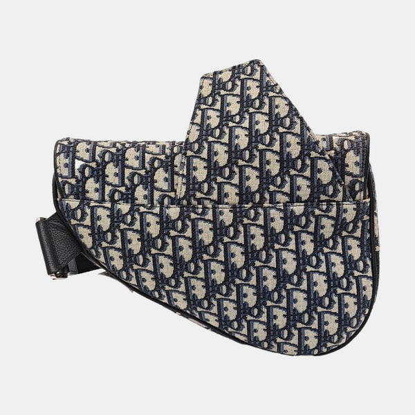 Saddle Medium Oblique Canvas Beige