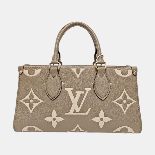 ONTHEGO EAST WEST PM Monogram Calfskin Gray