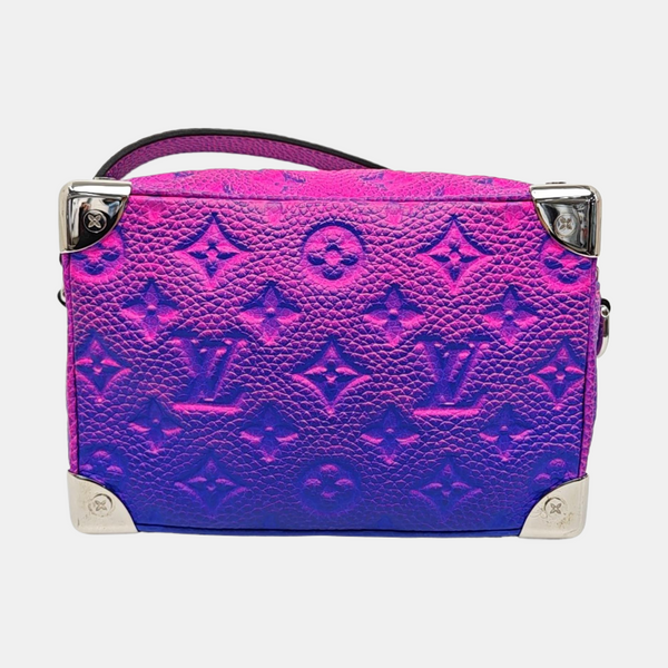SOFT TRUNK Mini Calfskin Blue