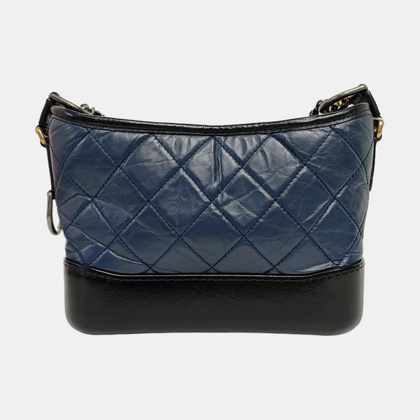 Authenticated pre-owned GABRIELLE Small Quilted Calfskin Blue - Shoulder Bag at Looply