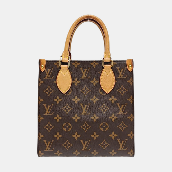 SAC PLAT BB Monogram Coated Canvas Brown