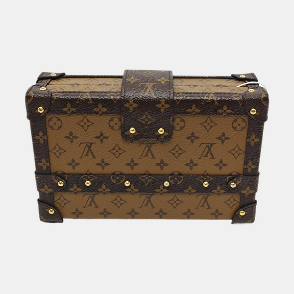 PETITE MALLE Monogram Coated Canvas Brown