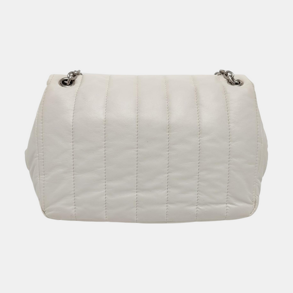 BB Quilted Calfskin White