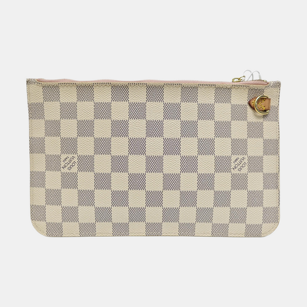 Damier Azur Coated Canvas Clutch White