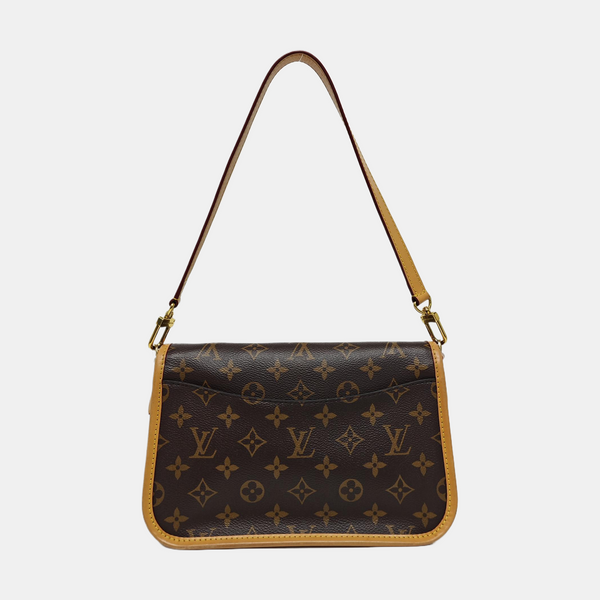 DIANE Monogram Coated Canvas Brown