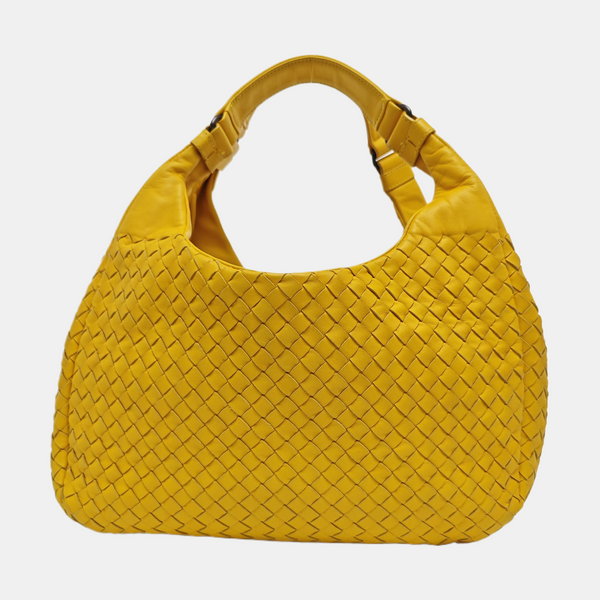 Lambskin Top Handle Bag Yellow