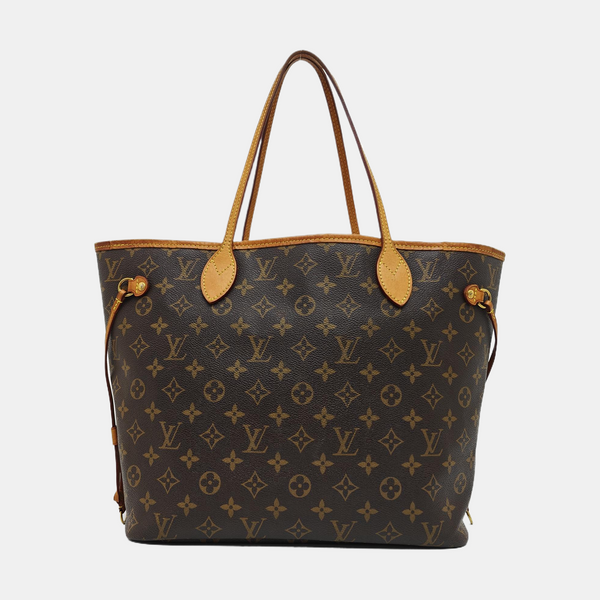 NEVERFULL MM Monogram Coated Canvas Brown