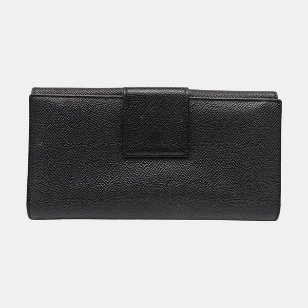 BVLGARI Calfskin Black Wallet