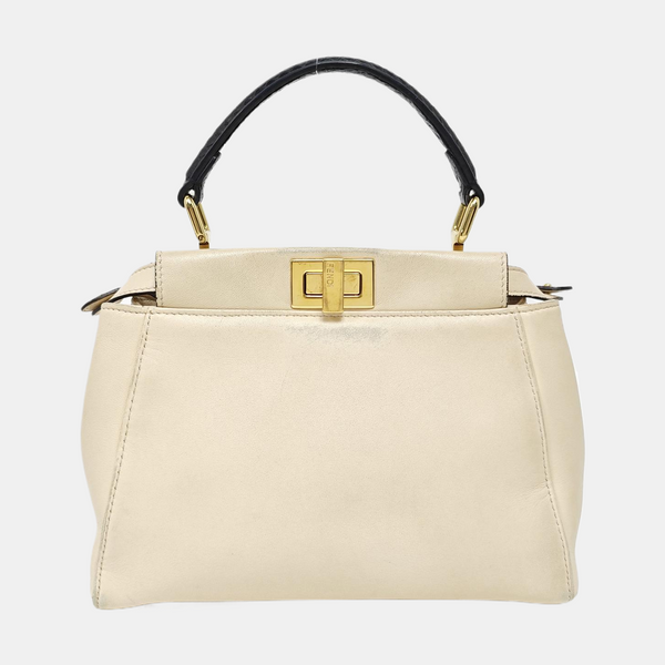 Peekaboo Mini Calfskin White