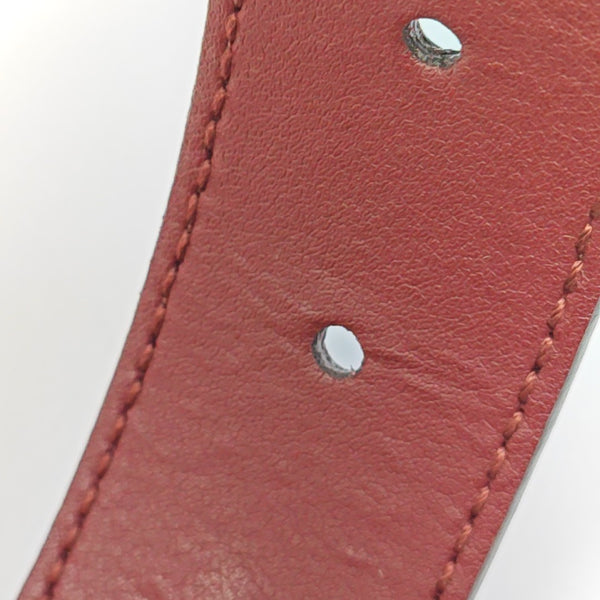 Leather Belt Red