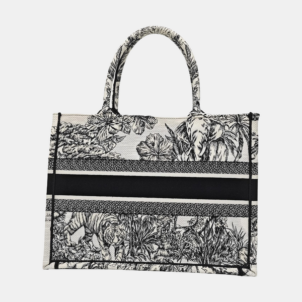 Book Tote Medium Fabric White