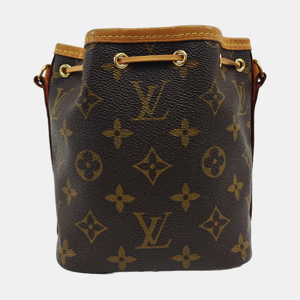 NÉONOÉ Nano Monogram Coated Canvas Brown