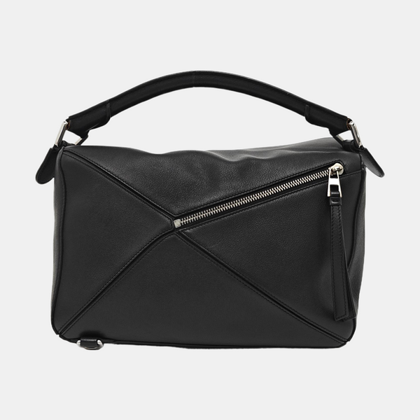 Puzzle Medium Calfskin Black