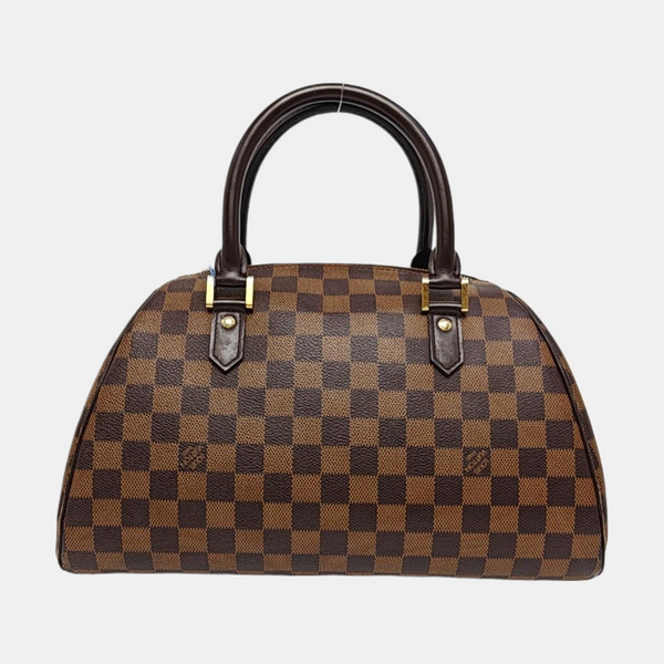 RIBERA MM Damier Ebene Coated Canvas Brown