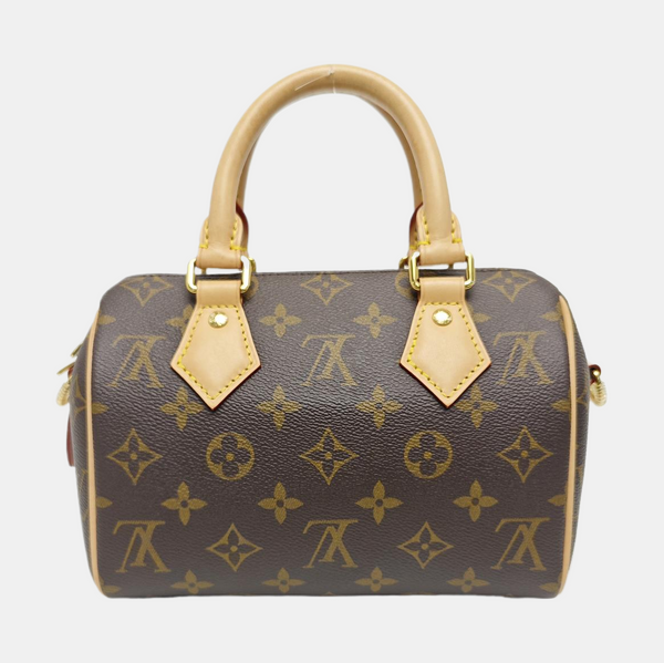 SPEEDY 20 Monogram Coated Canvas Brown