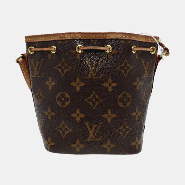 NÉONOÉ Nano Monogram Coated Canvas Brown