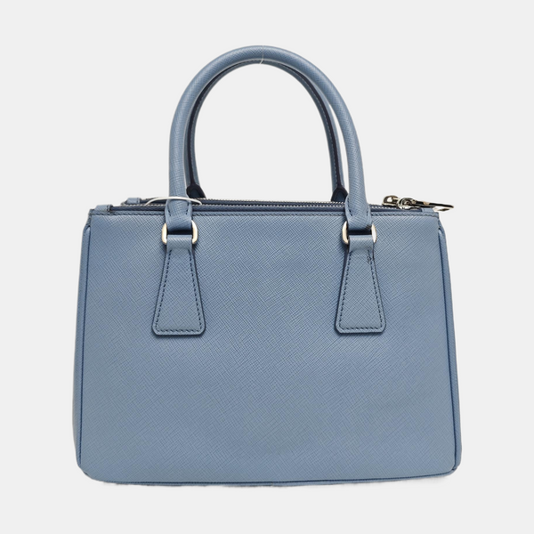 Galleria Small Saffiano Calfskin Blue