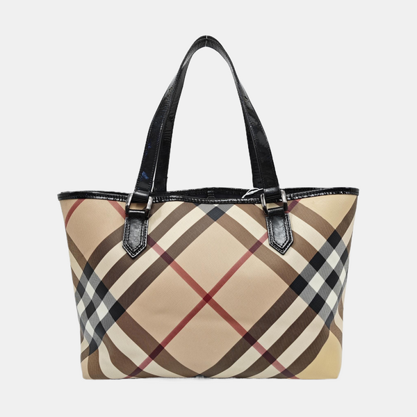 Reversible Bag Medium Coated Canvas Beige