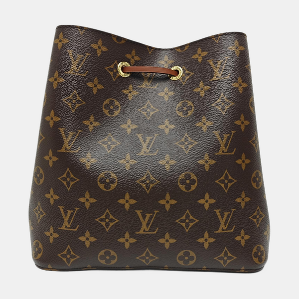 NÉONOÉ MM Monogram Coated Canvas Brown
