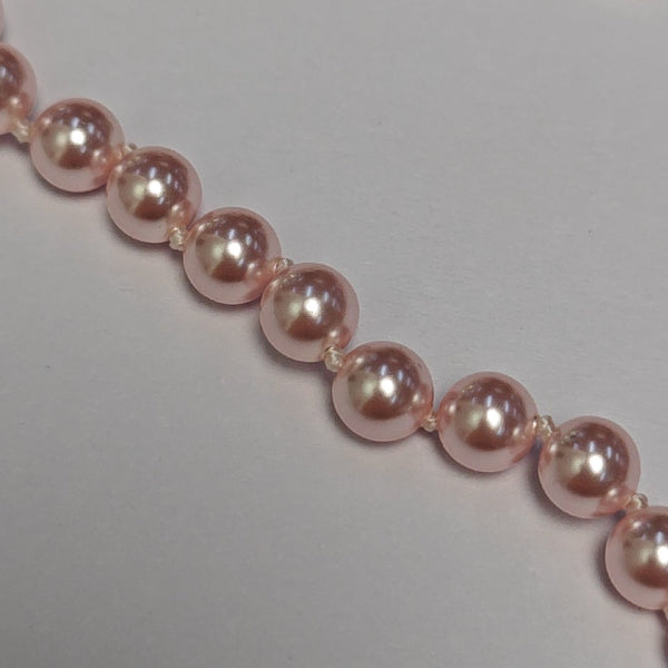 Faux Pearl Pink Necklace