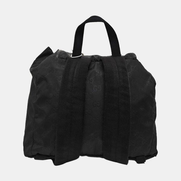 Monogram Nylon Backpack Black