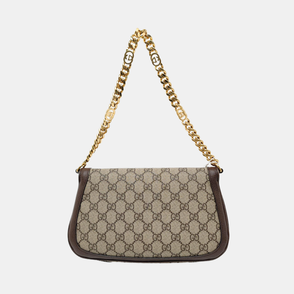 Blondie Small Monogram Coated Canvas Brown