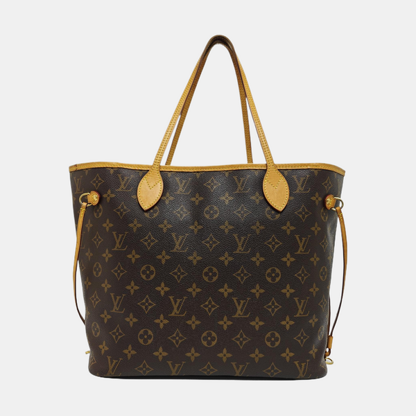 NEVERFULL MM Monogram Coated Canvas Brown