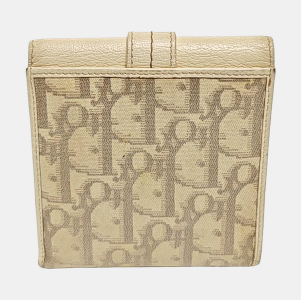 Oblique Canvas Wallet Beige
