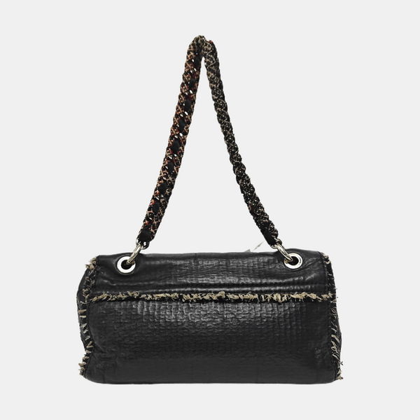 Calfskin Shoulder Bag Black