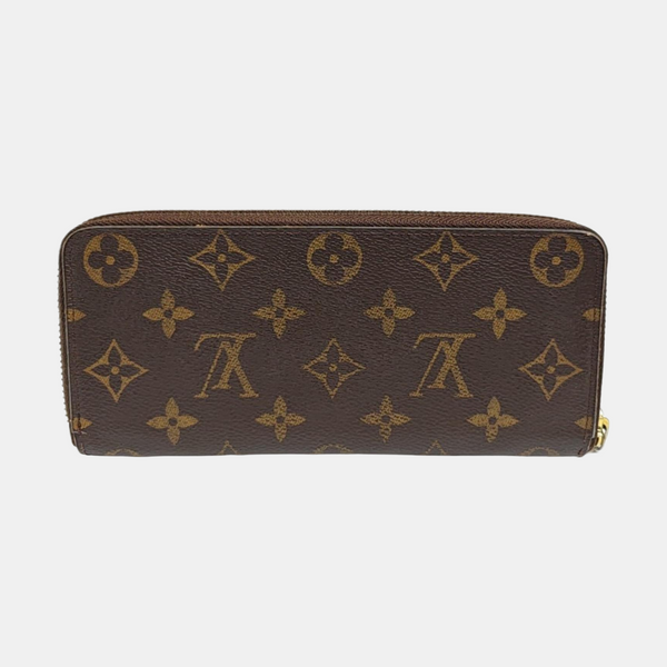 CLÉMENCE Monogram Coated Canvas Brown Wallet