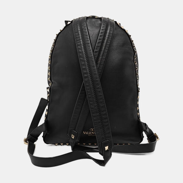 Rockstud Calfskin Black