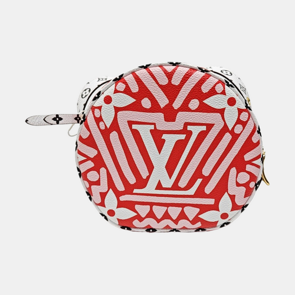 BOITE CHAPEAU PM Coated Canvas Red
