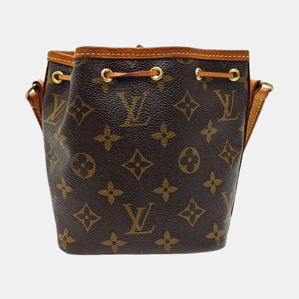 NÉONOÉ Nano Monogram Coated Canvas Brown