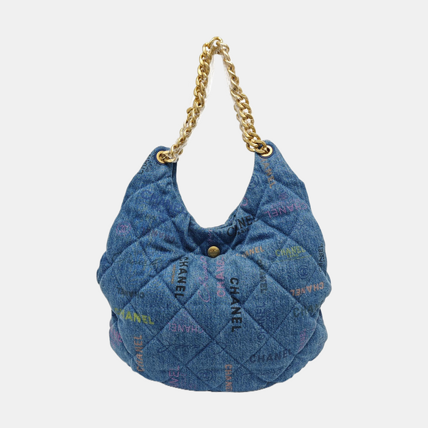 Quilted Fabric Blue