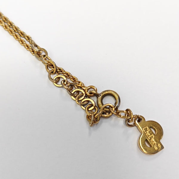 Petit CD Metal Gold Necklace