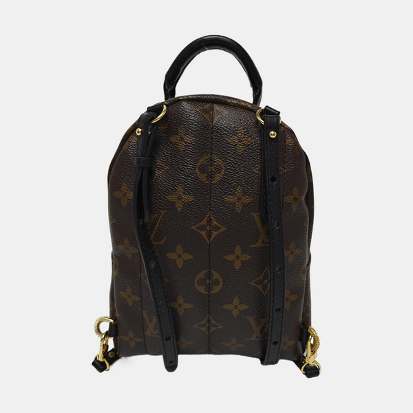PALM SPRINGS Mini Monogram Coated Canvas Brown