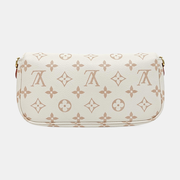 IVY Monogram Coated Canvas White