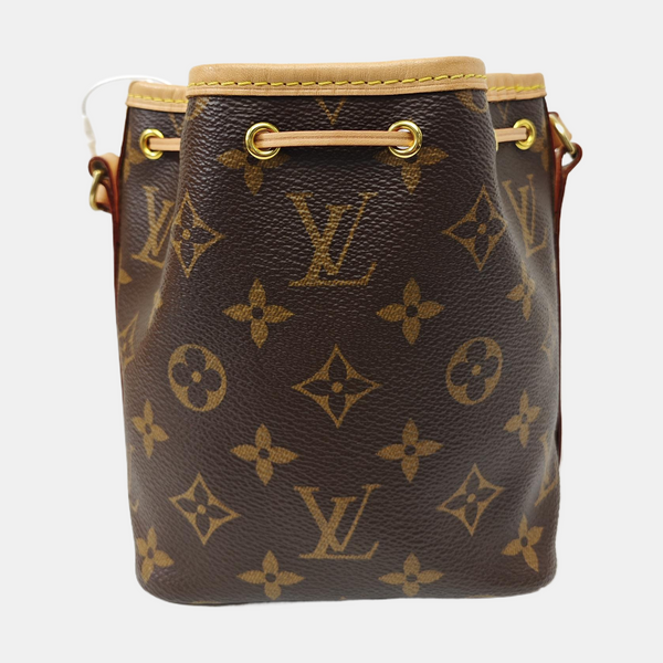 NÉONOÉ Nano Monogram Coated Canvas Brown