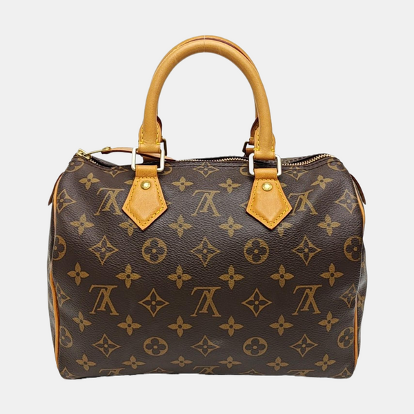 SPEEDY 25 Monogram Coated Canvas Brown
