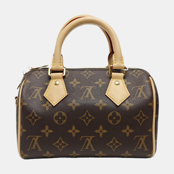 SPEEDY 20 Monogram Coated Canvas Brown