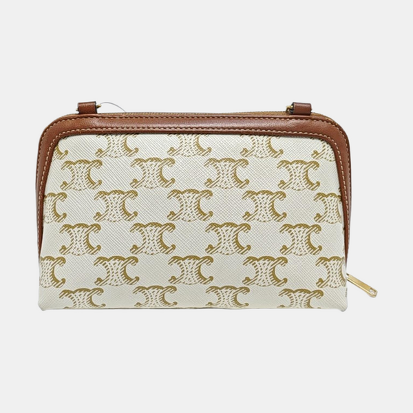 Calfskin Shoulder Bag Brown